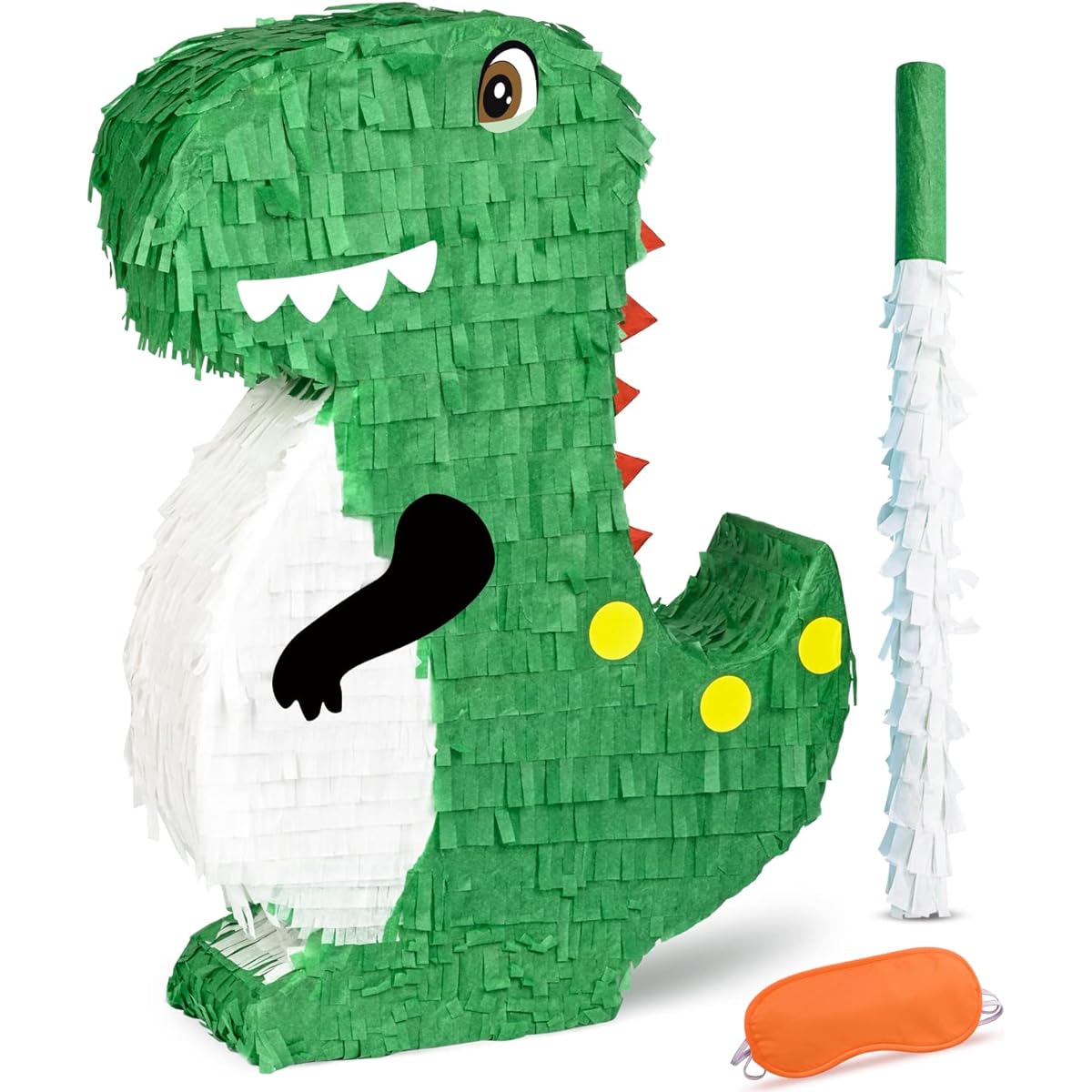 Dinosaur Pinata (17x13x3.7inch) for Kids Birthday Party Fiesta Decorations Party Favors Birthday Anniversary Celebration Decorations Dino Theme Party Cinco de Mayo Fiesta Supplies