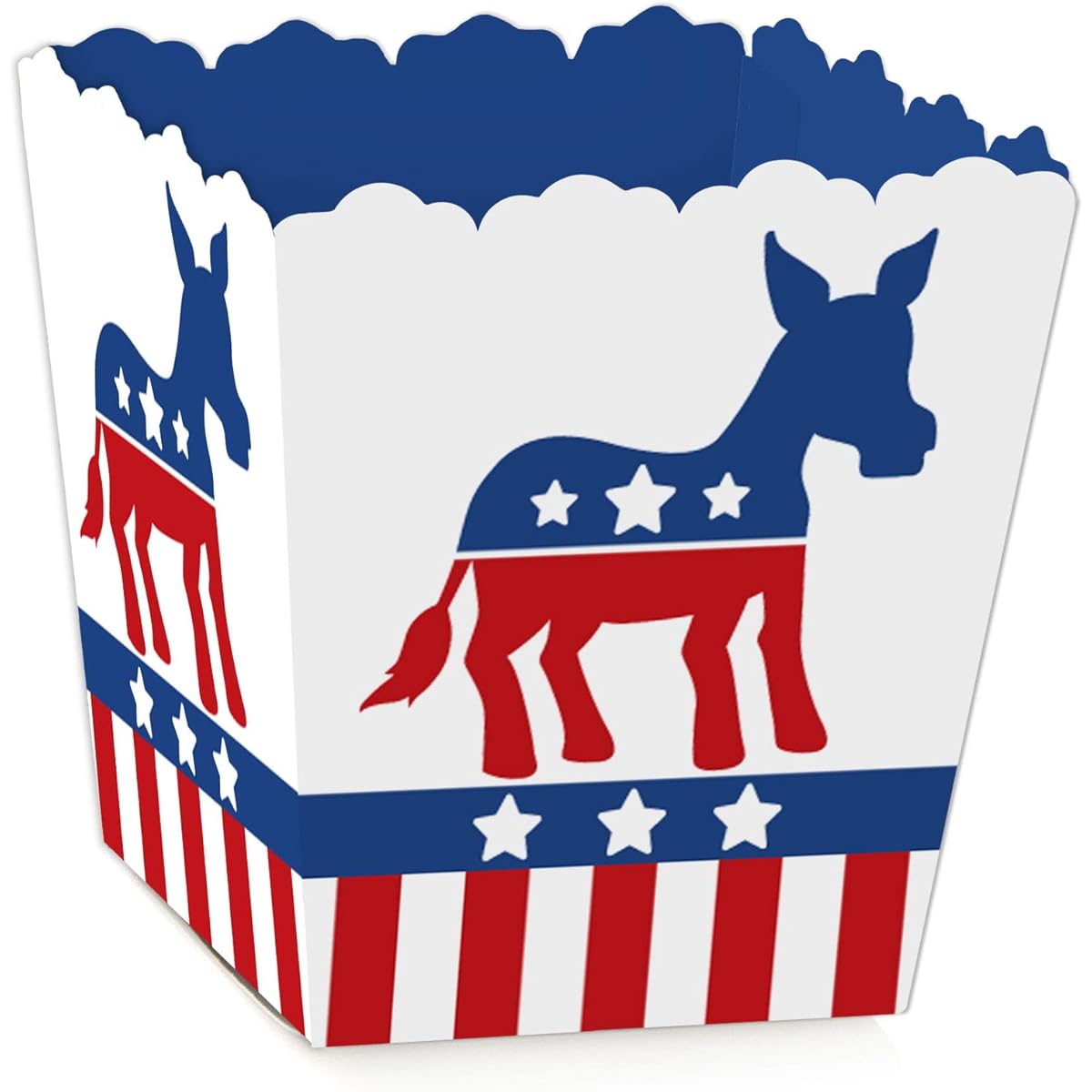 Big Dot of Happiness Democratic Election Party Mini Favor Boxes, Democratic Political Party Treat Candy Boxes, Set of 12