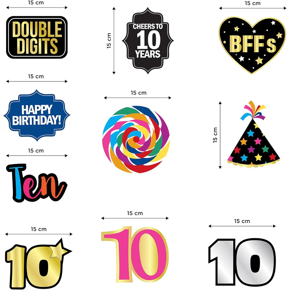 10th Bday Swirls