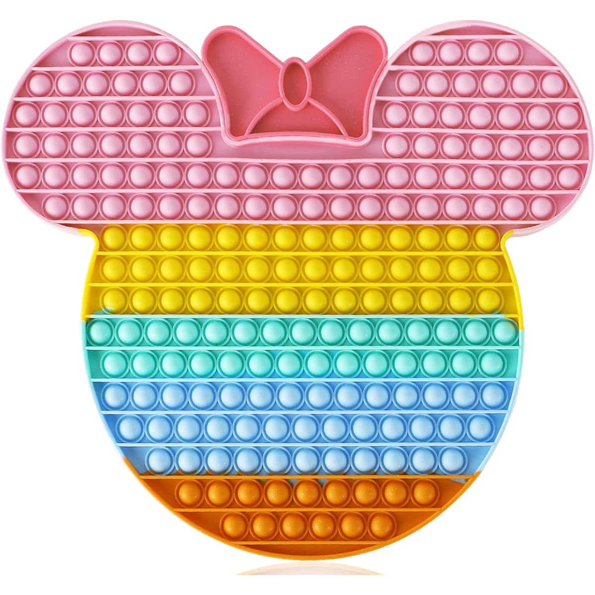 UimoKi Big Jumbo Giant Pop Pop Popper It Sensory Cute Christmas Surprise Gift Toy Extra Large Mega Really Big 100 200 300 XL Biggest Popper Sensory Gift Girls Toy Rainbow