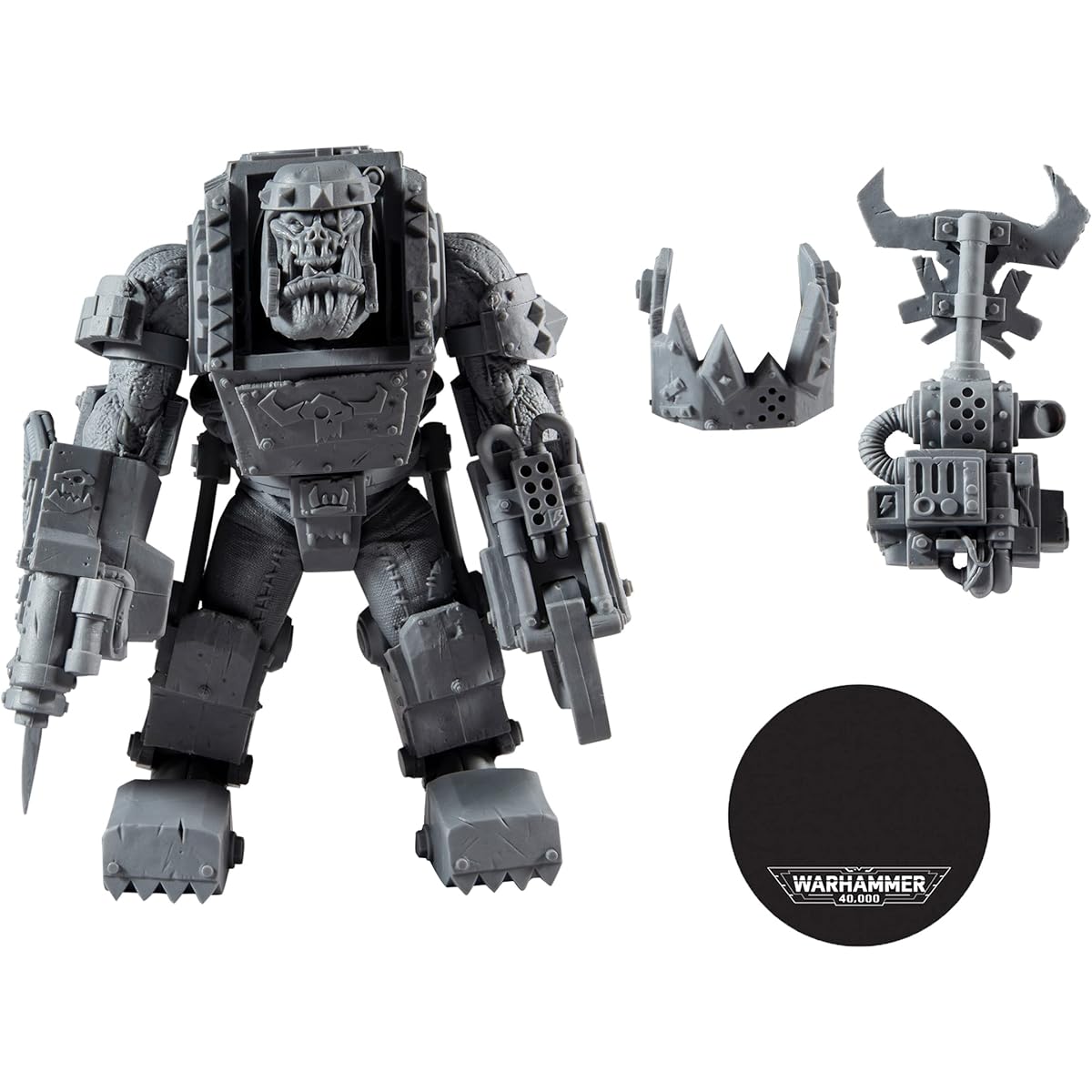 McFarlane Warhammer 40000 Megafig - Orc Meganob and Shoota (Ap Variant) - Collector Figure Gray TM1195
