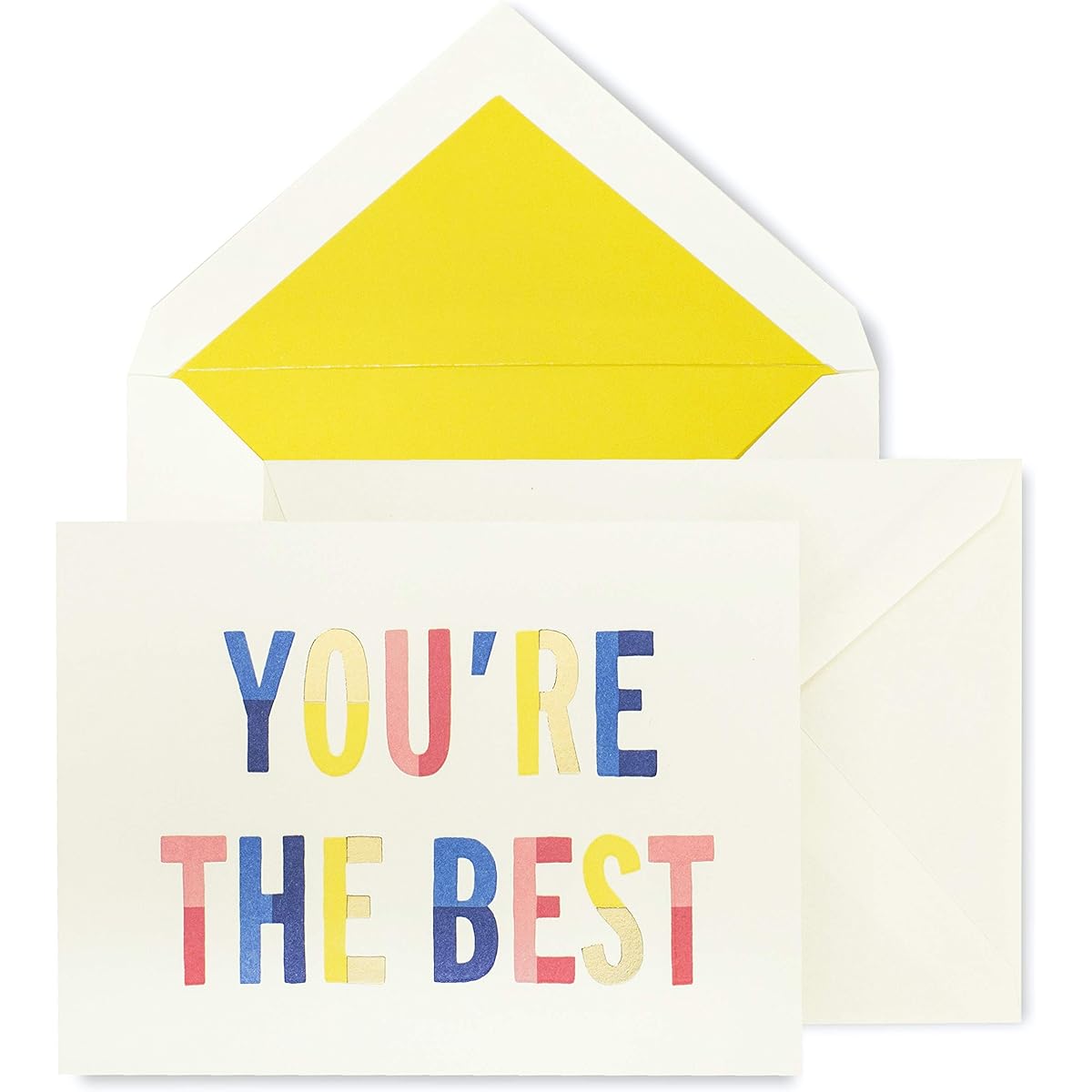 Kate Spade New York Thank You Card Set of 10 with Blank Inside and Envelope (You're the Best)