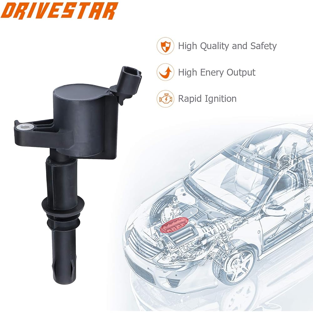 DRIVESTAR FD508X8 Set of 8 New Premium Quality Ignition Spark Coils for Ford Lincoln MercuryDG511