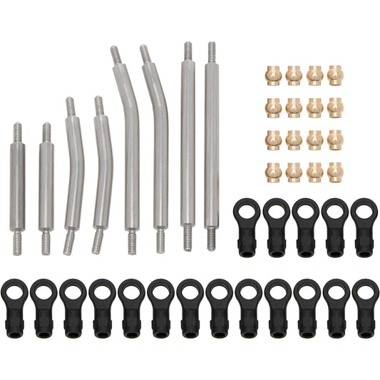MEUS RACING Stainless Steel Liks Set High Clearance Link TRX-4M TRX4M 1/18 RC Crawler Car Upgrade Parts