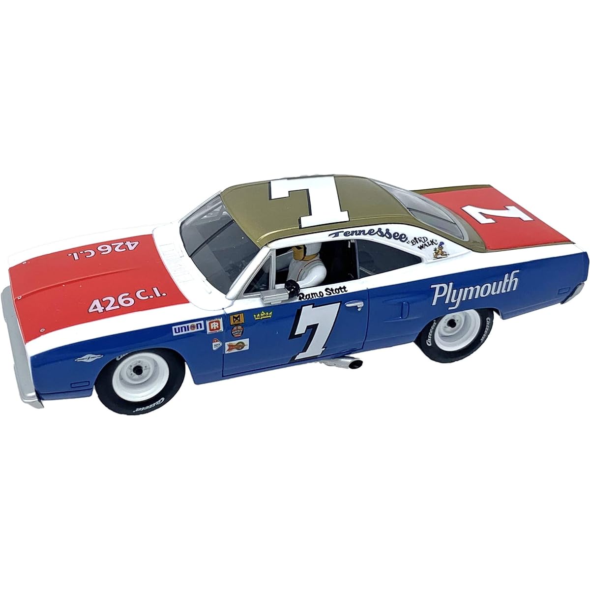 Carrera 30945 Plymouth Road Runner No.7 1:32 Scale Digital Slot Car Racing Vehicle Digital Slot Car Race Track