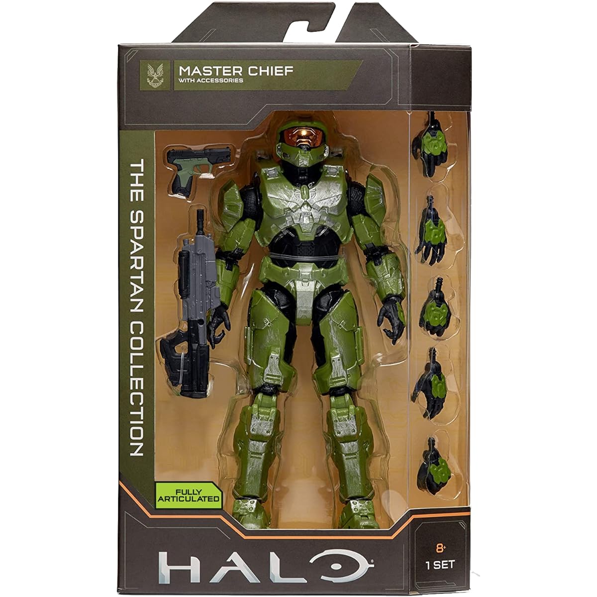 HALO 6.5" Spartan Collection – Master Chief Highly Articulated and Poseable with Weapon Accessory – Scaled for Play & Display