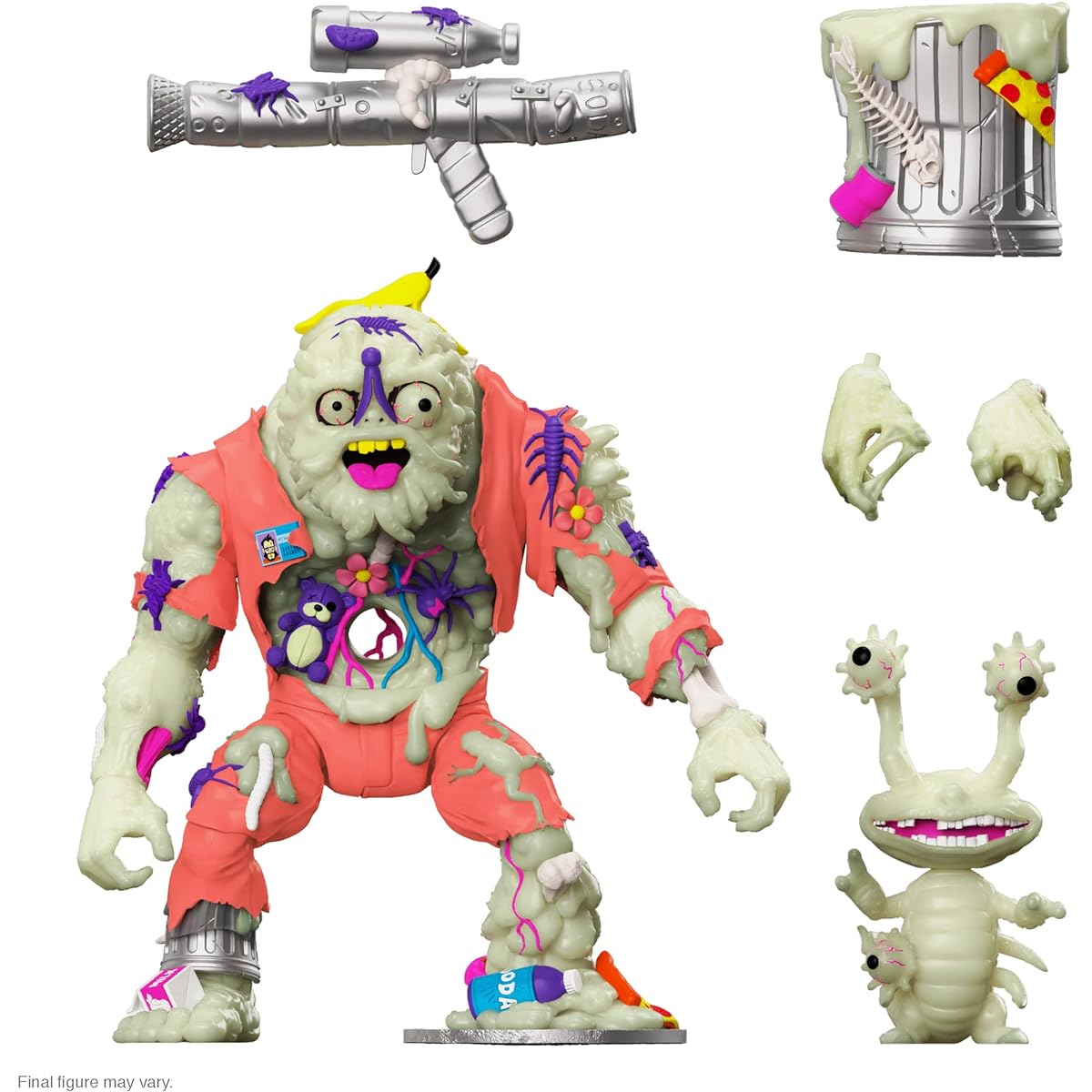 Teenage Mutant Ninja Turtles Ultimate Glow in the Dark Muckman and Joe Eyeball 7" Action Figure - NYCC Exclusive