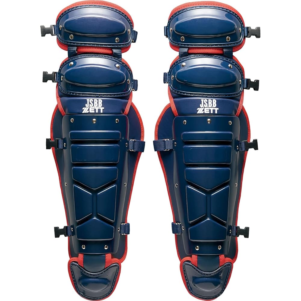 ZETT Baseball Softball Protective Gear 4-Piece Set Black/Navy/Navy x Red BL303SET 2023 Model