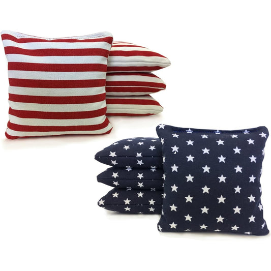 Tailgating Pros Johnson Enterprises Handmade Stars and Stripes 8 Regulation Cornhole Bags