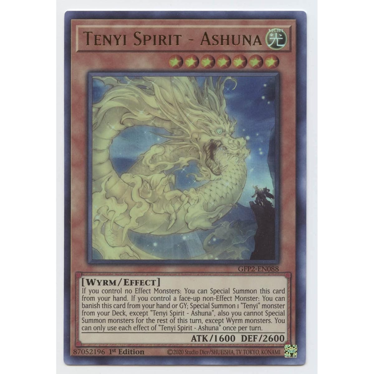 Tenispirit - Ashna - GFP2-EN088 - Ultra Rare - 1st Edition.