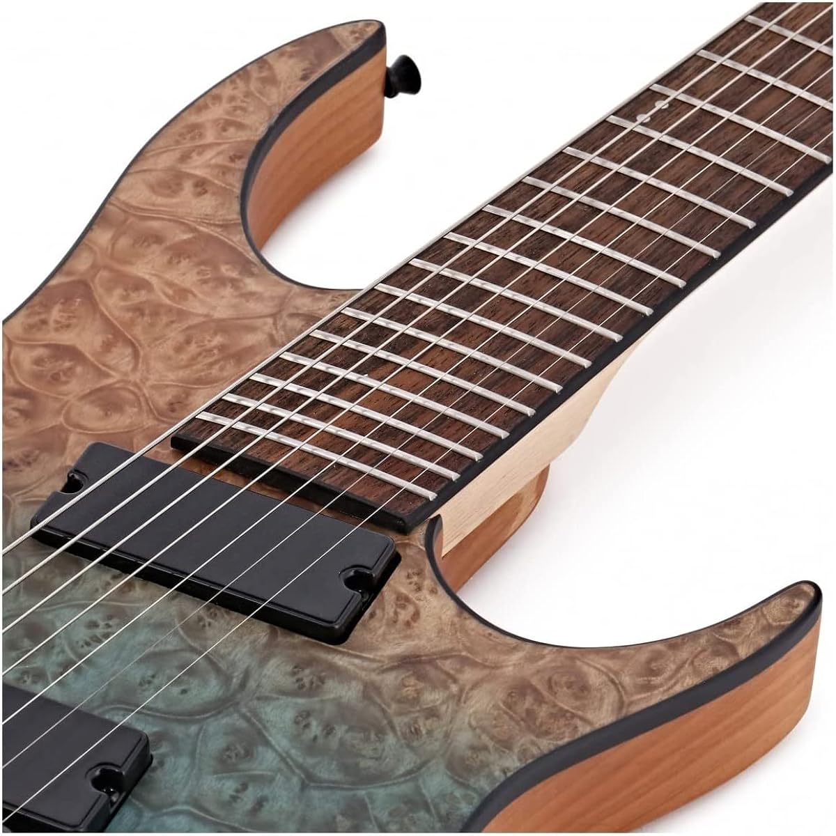 alljita Handmade Generation Pro Fan Fret 7 String Electric Guitar 8 String Guitar Quilted Maple Top Stainless Steel Frets (7 String)