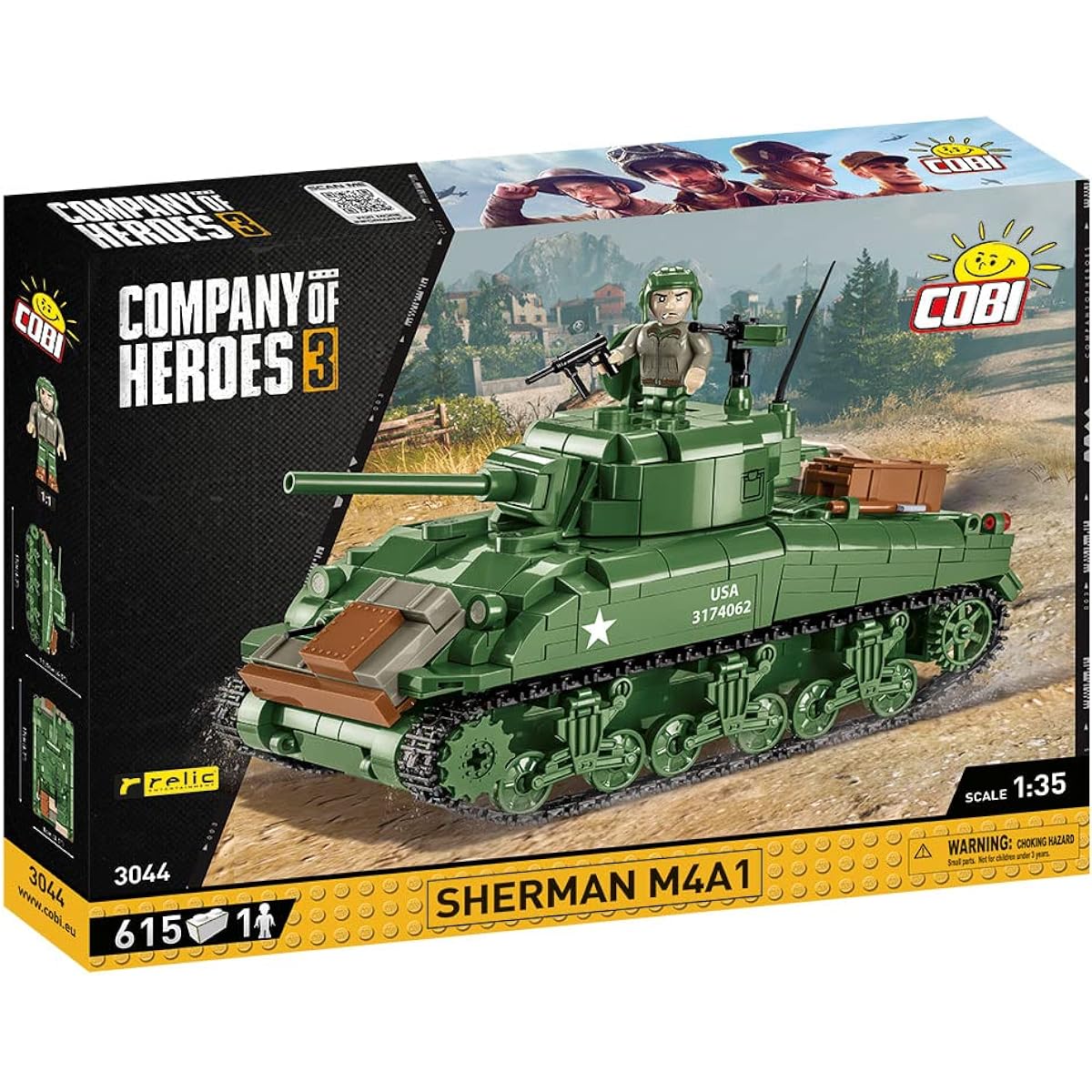 COBI COH SHERMAN M4 A1 3044