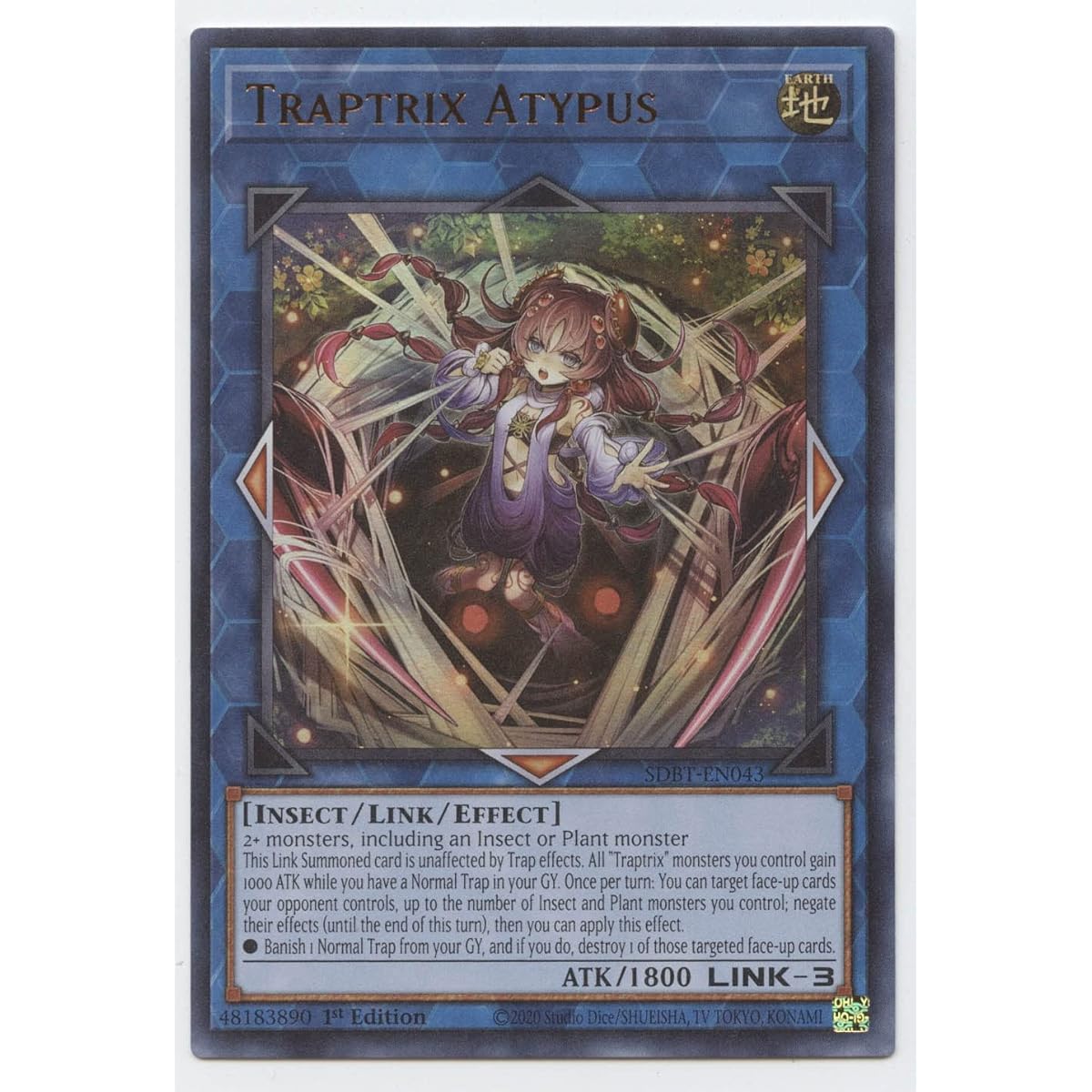 Traptrix Atypus - SDBT-EN043 - Ultra Rare - 1st Edition.