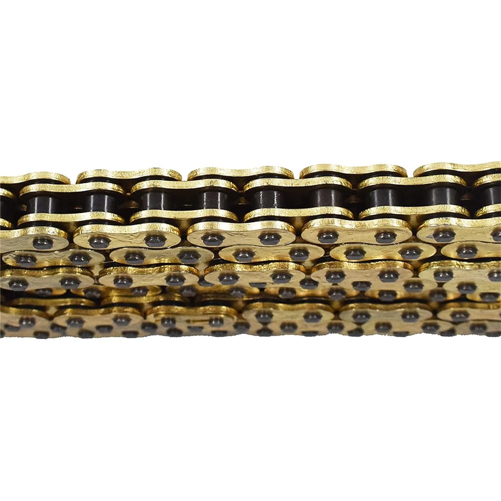 Labwork Drive Chain with O-Ring, Gold Color, 520 Pitch, 114 Links Compatible with Hundreds of Motorcycles and ATVs