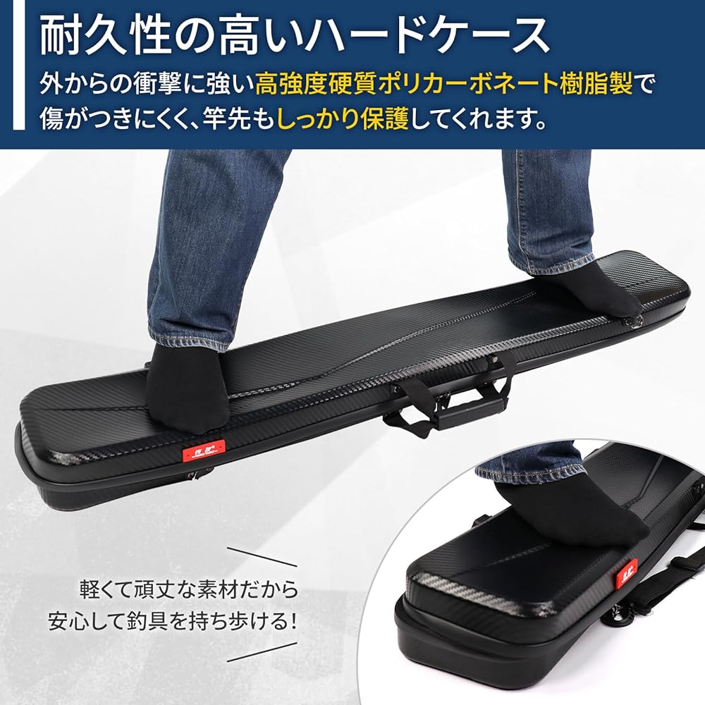 [Deepa] Rod Case Fishing Rod Case Reel Case 120cm Rod Holder Rod Case Semi Hard Shoulder Bag Fishing Rod Holder