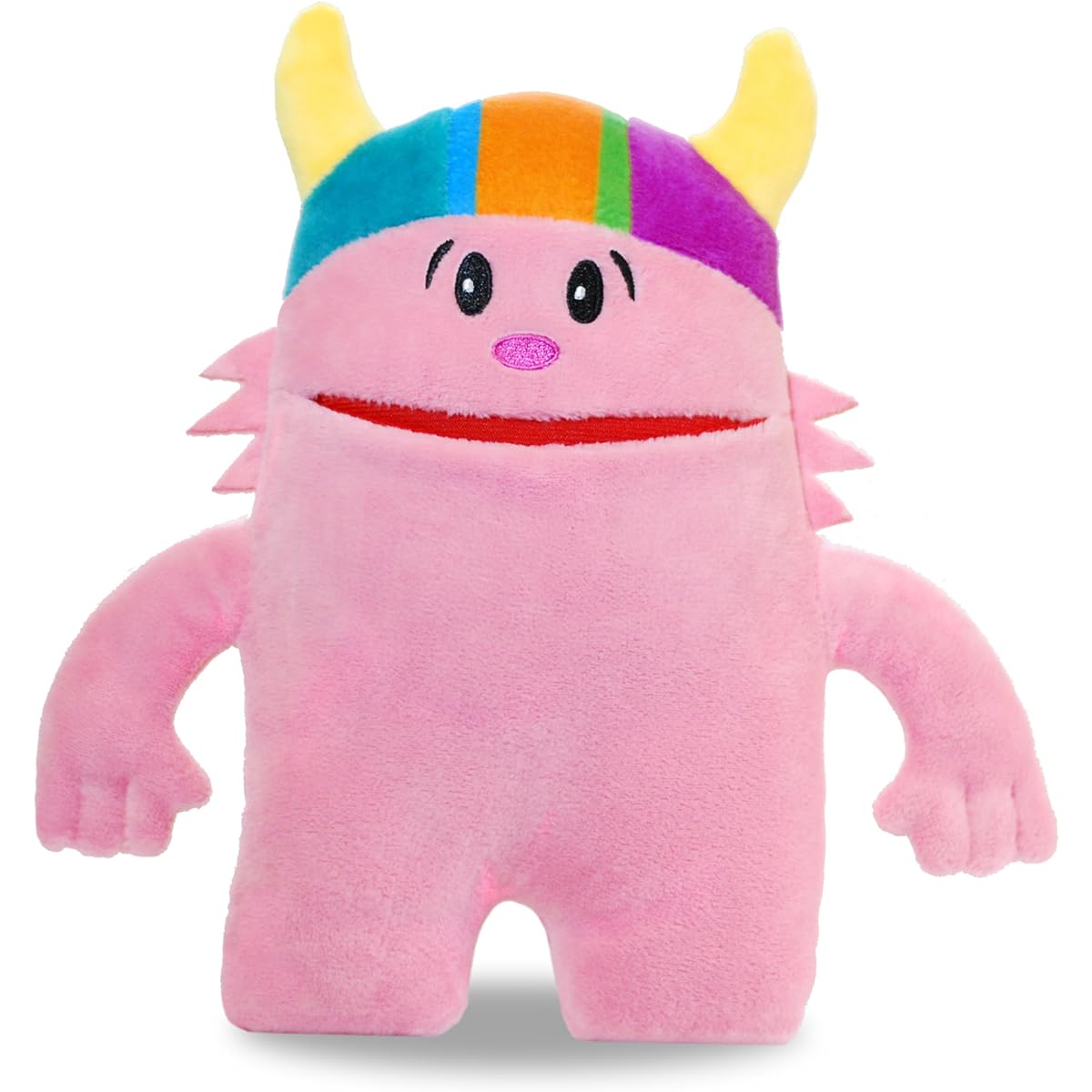 Tooth Brigade Olly Monster 8" Tooth Pillow - Fun and Interactive Plush Toy with Lost Tooth Pocket - Pink
