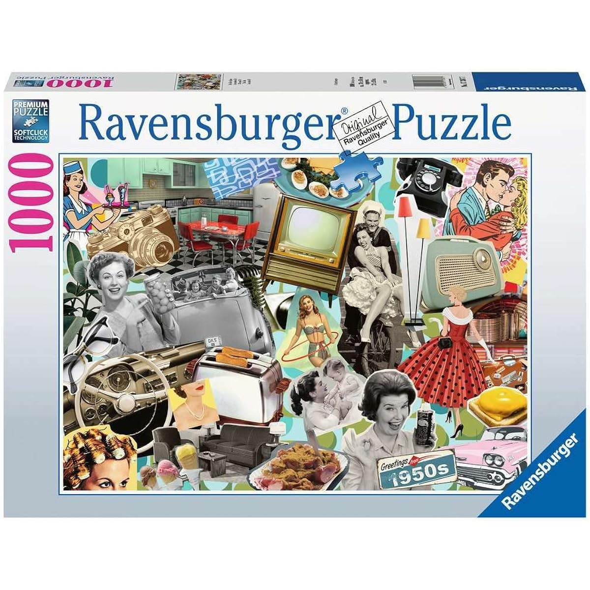 Ravensburger Puzzle 17387 The 50s - 1000 piece puzzle for adults and children from 14 years