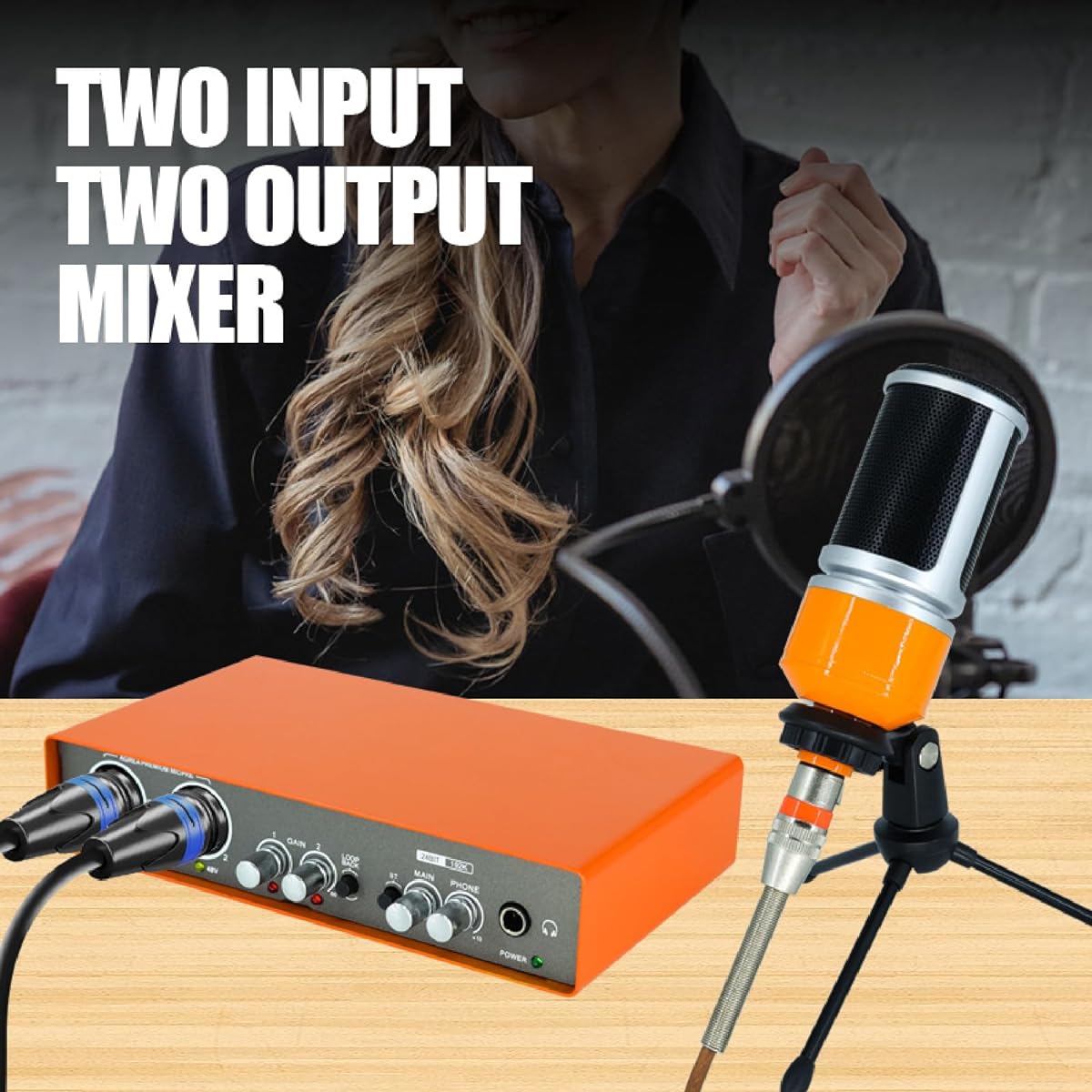 Podcast Microphone Bundle, Sound Card Kit Audio Interface Recording Electric Professional Mix Console Studio Site for Phone/PC/Laptop/Mac Recording