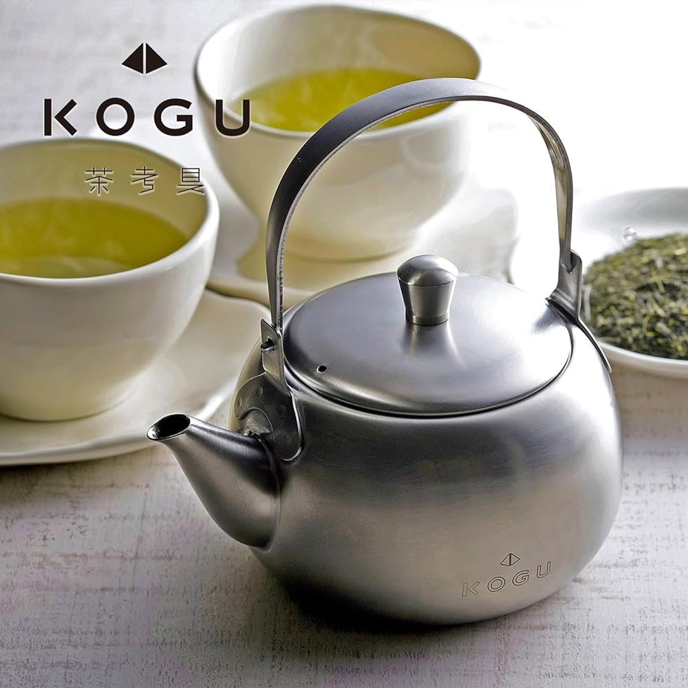 Teapot Shimomura Planning Teapot [Made in Japan] Stainless steel, unbreakable, lightweight, for 2-3 cups, comes with tea strainer, matte finish, 500ml 40632 Tsubame-Sanjo