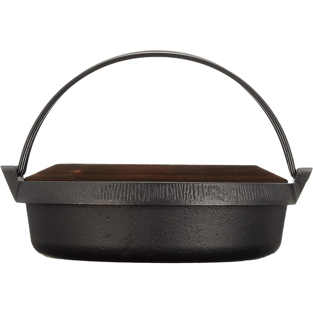 Ikenaga Iron Works Hospitality Gourmet Suki-nabe with wooden lid 26