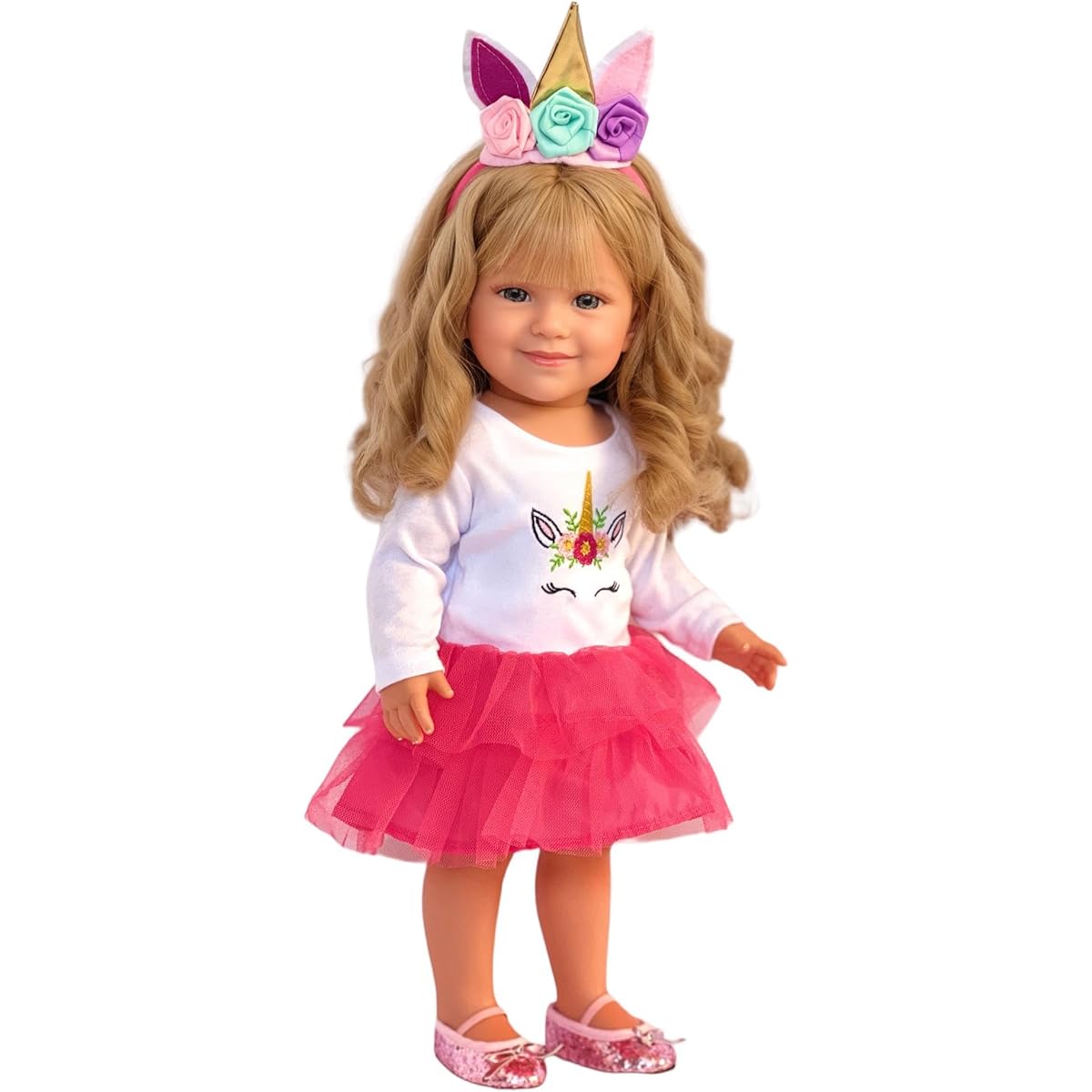 Brittany's American Pink Unicorn Outfit for 18" Girl Doll - Doll Outfit
