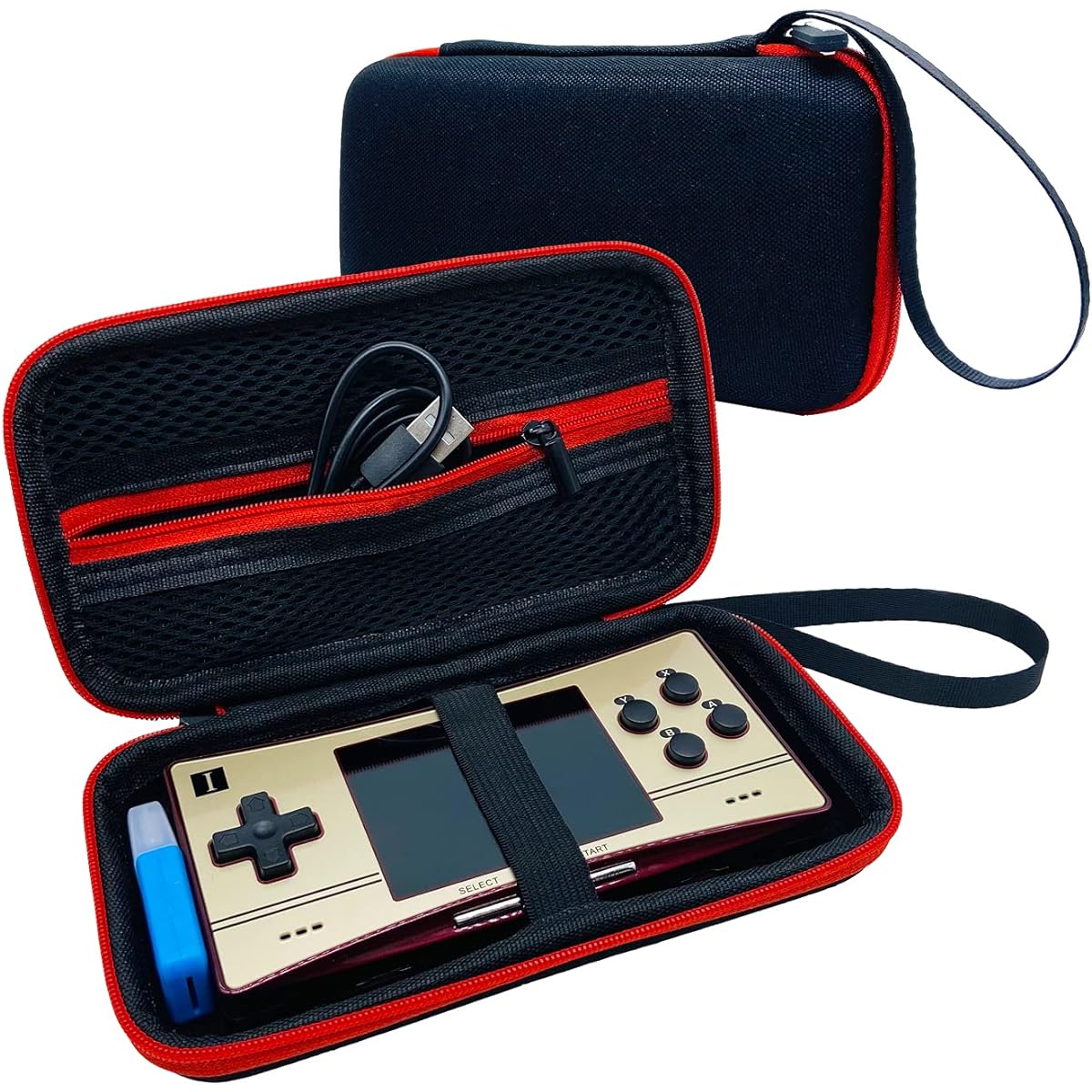 RAWECUD Universal Hard Carry Case for RG300X RG351M RG351P Portable Handle Game Console RGB10 Max Video Game Console Storage Case (Case Only)