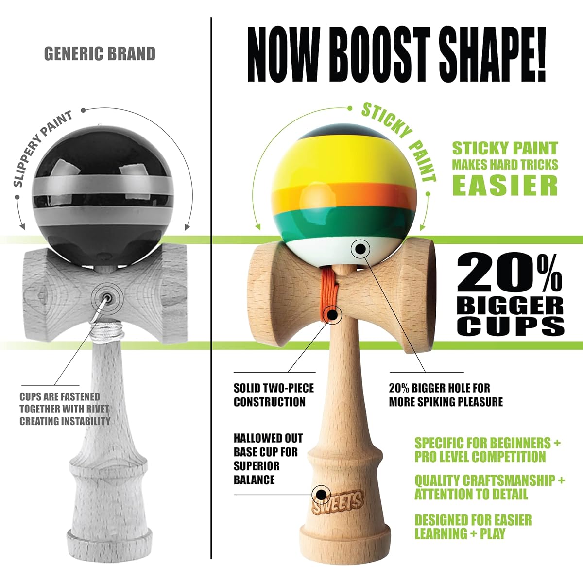 Sweets Kendamas PRIME 5 STRIPE Poncho