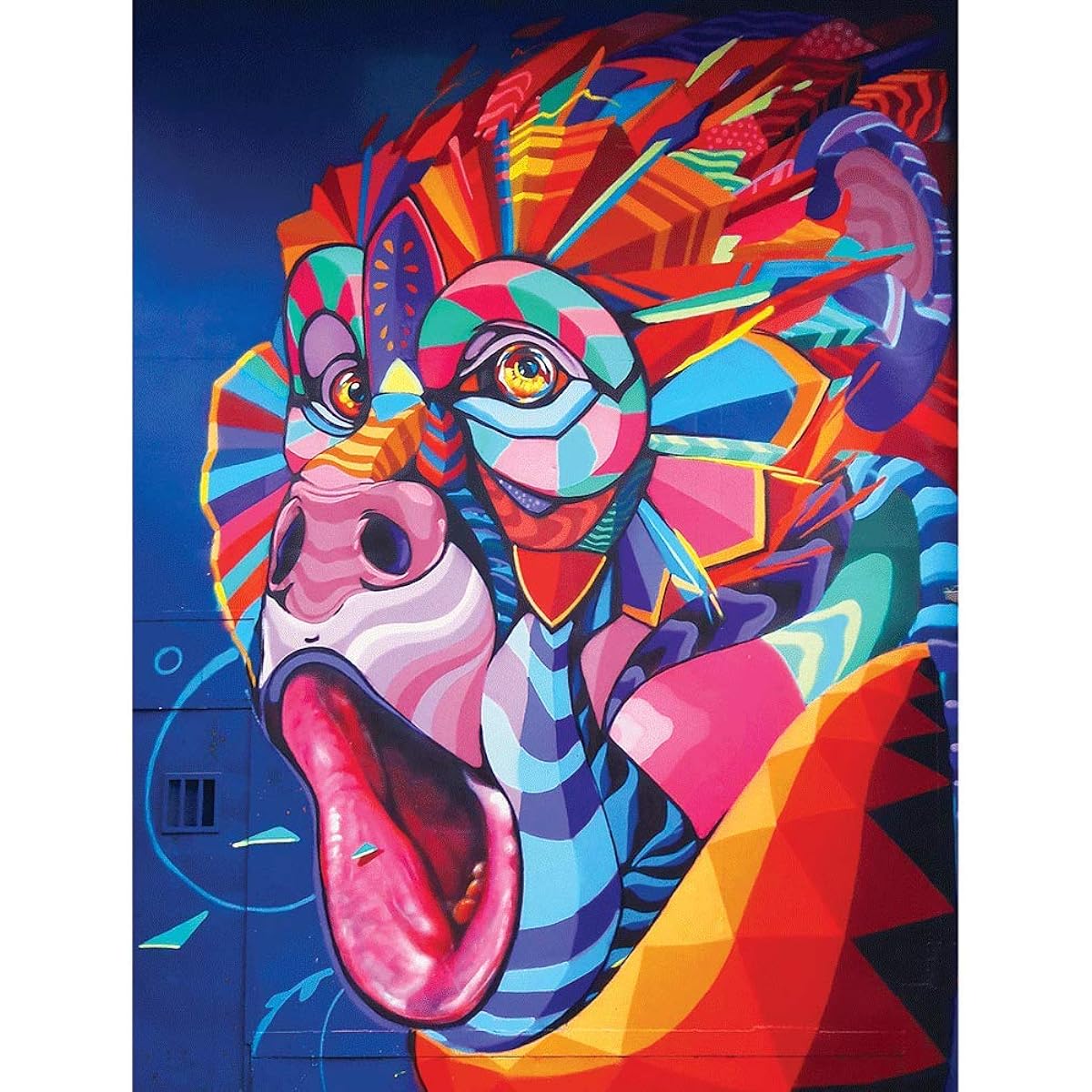 Puzzle So Hard 1000 Piece Puzzle - Howler Monkey Mural Puzzle