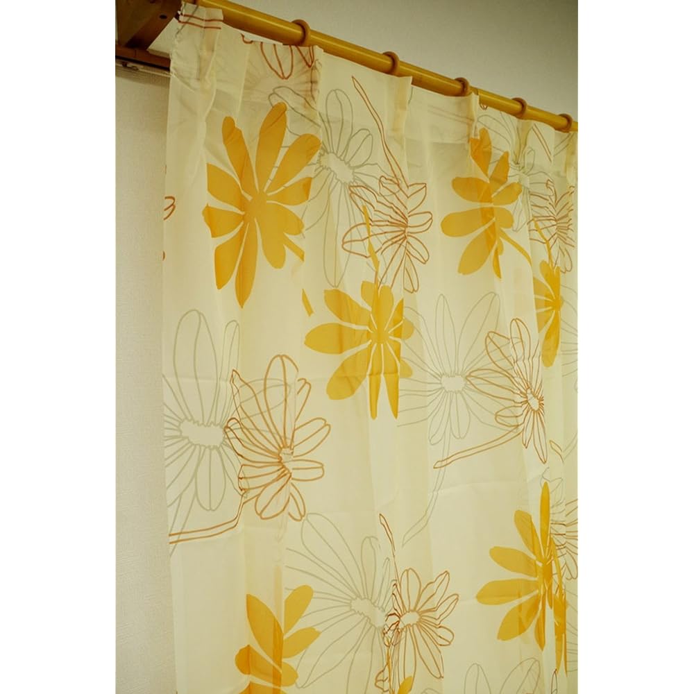 Arie Lace + Drape Curtain Plum 2 Set of 4 100 x 178cm Orange