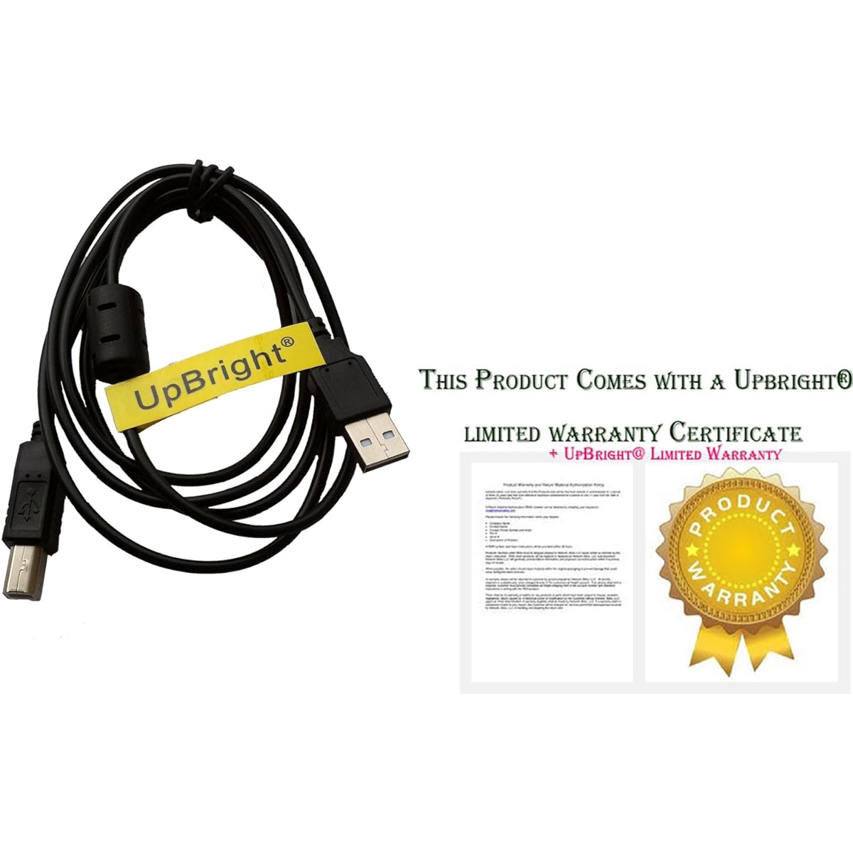 UpBright USB Cable Cord Pioneer DDJ SX RR SR SB SP1 RZX RX SX2 T1 S1 DDJ-ERGO-K DDJ-WeGO2 DDJ-WeGO4 DJ Controller Mixer Akai MPK25 MPK49 MPK61 MPK88 Keyboard Panini My Vision X Scanner