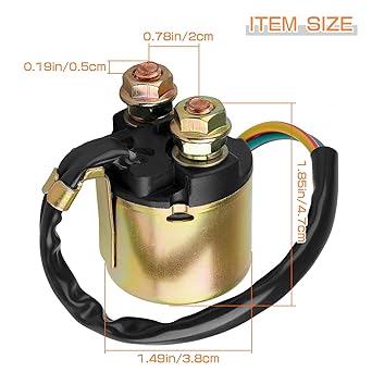 Starter Solenoid Relay for Honda TRX 350 Fourtrax Rancher 420 350 2007-2014 Foreman 450 500 1998-2019 Fourtrax Rubicon 500 2012-2019 Pioneer 500 1000 2015-2015-2015-2020 21