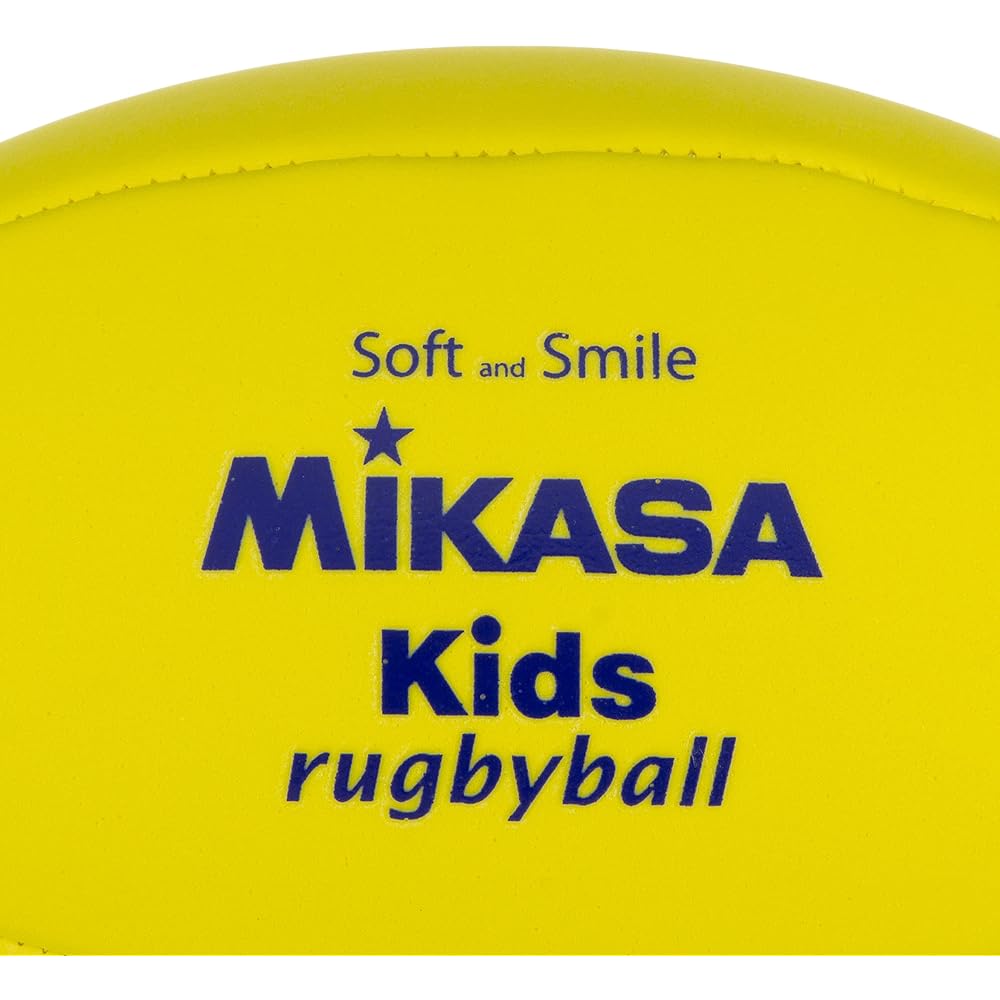 MIKASA Japan School Physical Education Research Association Certified Smile Rugby Ball (For Elementary School Students) EVA Material Weight Approximately 150g Yellow KR-Y Recommended Internal Pressure 0.07 (kgf/㎠)