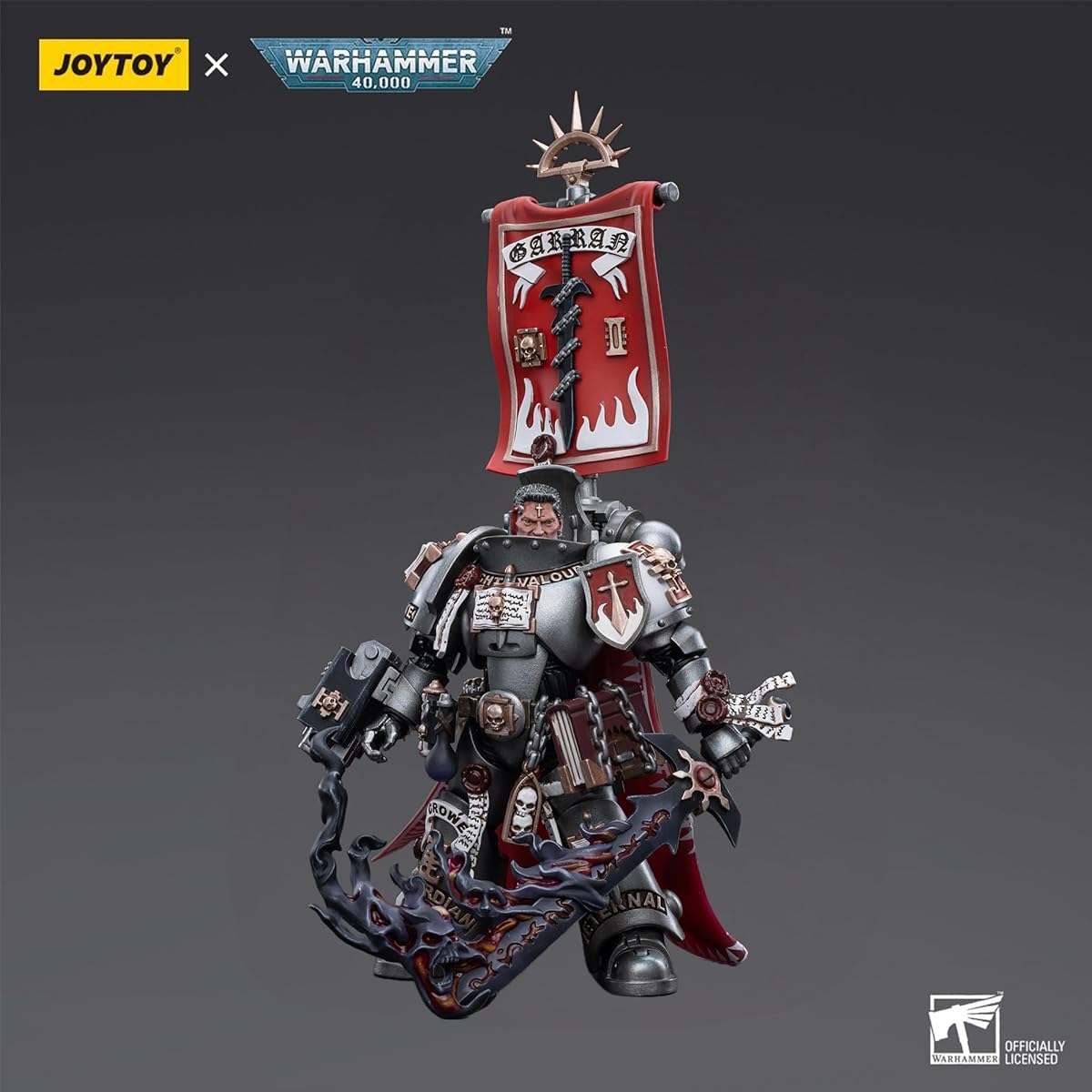 JOYTOY Warhammer 40,000 1/18 Action Figure Grey Knights Castellan Claw 5-inch Collectible Action Figure Kit