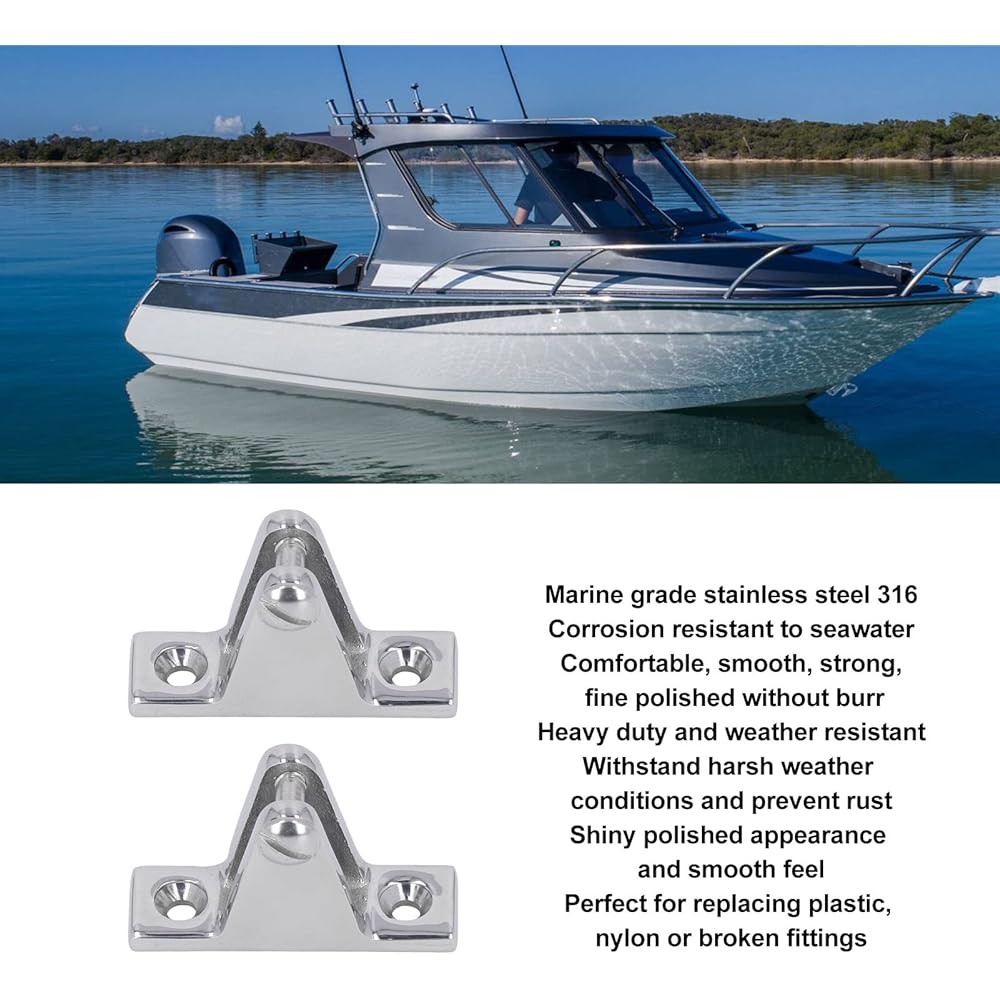 Deck Hinge 4 Pieces Deck Hinge for Boat 316 Stainless Steel Top Mounting Hardware Awning Fixation Accessories