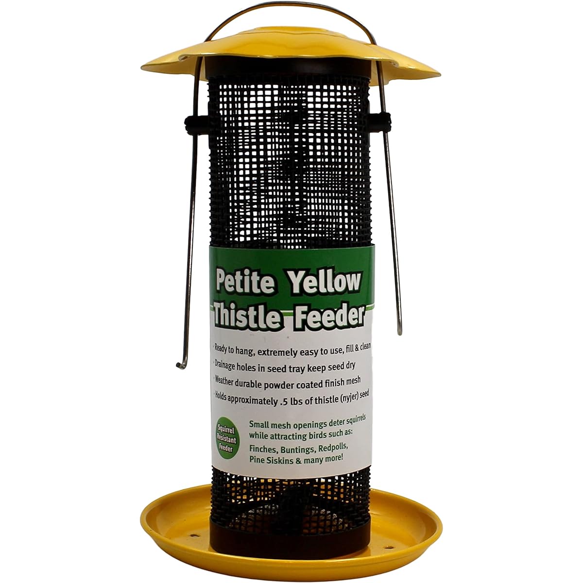 Songbird Essentials Petite Yellow Thistle Feeder