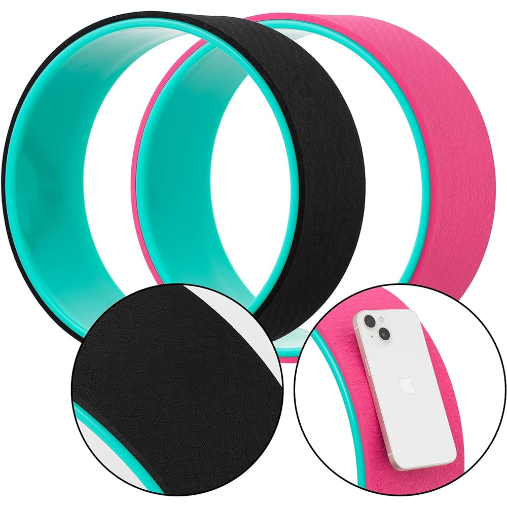 Mcm&Company [Supervised by Fitness Club ASK] By The Pro Yoga Wheel Outer TPE Material Non-slip Processing L (Diameter 32cm x Width 13cm) A105