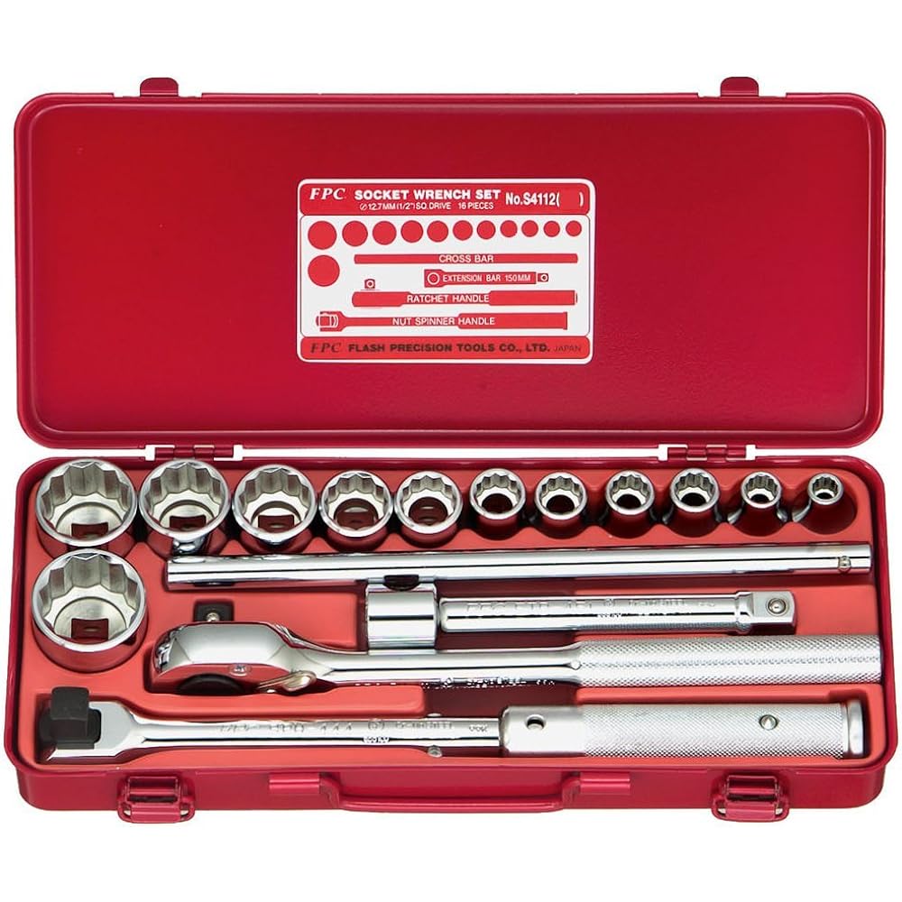 FPC socket wrench set S-4112 ISO-12P
