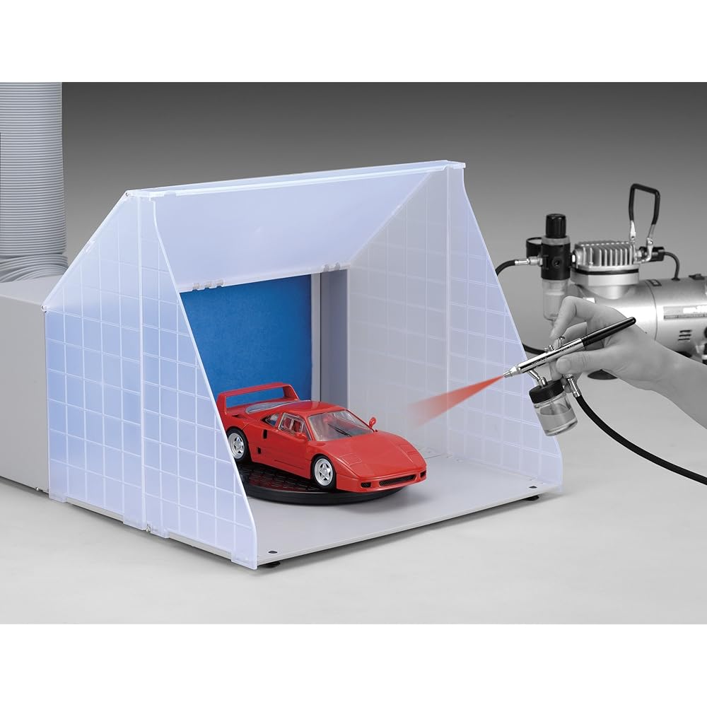 Takagi Spray Booth Set with Fan Motor & Ventilation Duct EARTH MAN HCPP-150 [Paint and odor during painting outdoors] [For airbrush painting] [Foldable] TAKAGI Airbrush Painting Plastic Model Hobby Gunpla Painting Booth