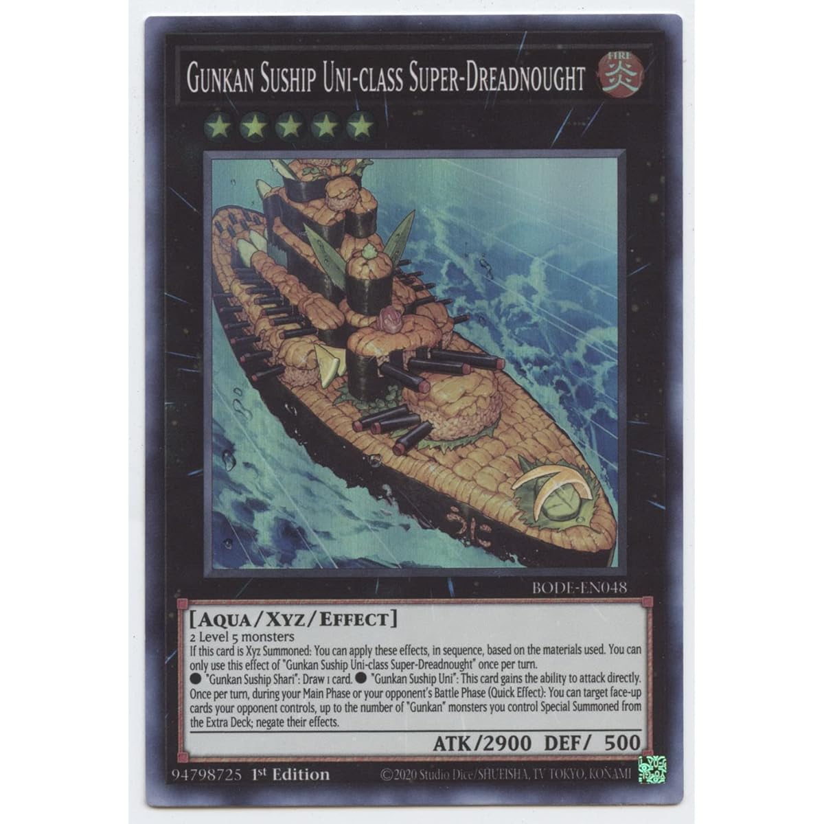 Gangkan Sassip Uniclass Super Dreadnought-BODE-EN048-Super Rare-First Edition