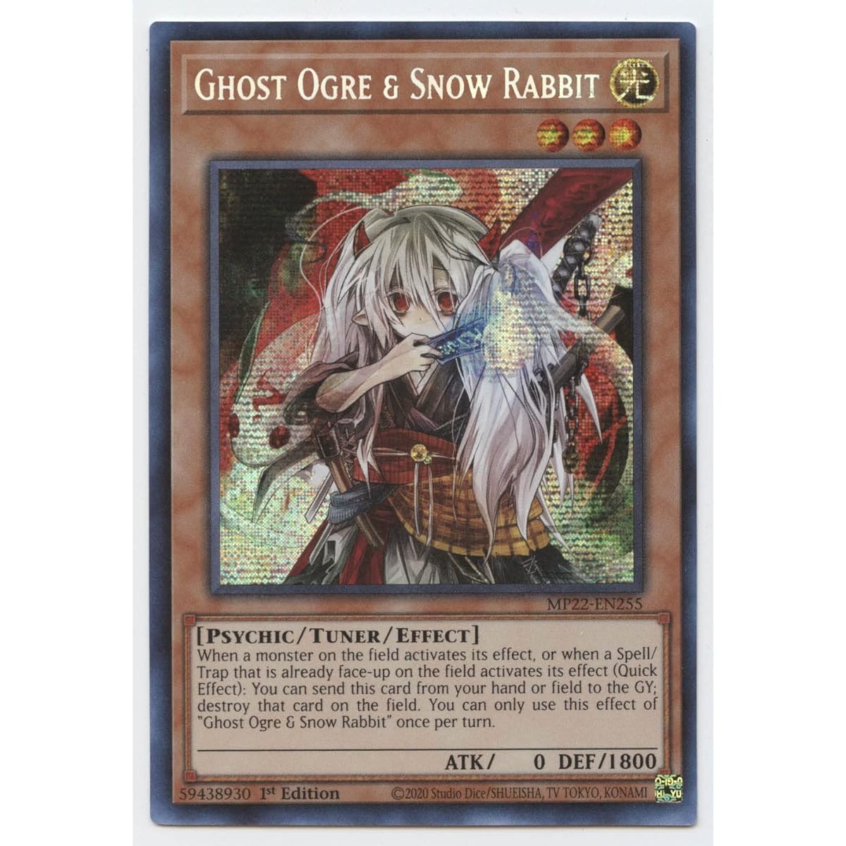 Ghost Ogre & Snow Rabbit - MP22-EN255 - Prism Secret Rare - First Edition