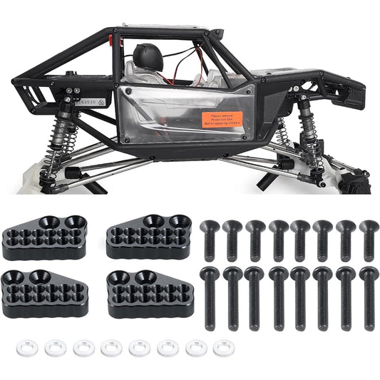 4pcs Metal Shock Damper Tower Mount Hoops for 1/10 Axial SCX10 AXI03004 Capra RC Crawler Car