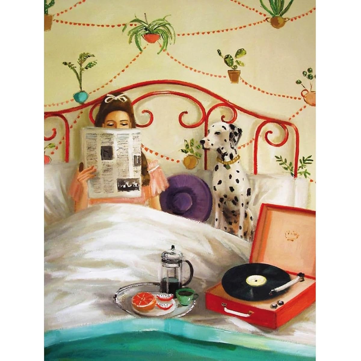 New York Puzzle Company Janet Hill House Plants 1000 Piece Jigsaw Puzzle
