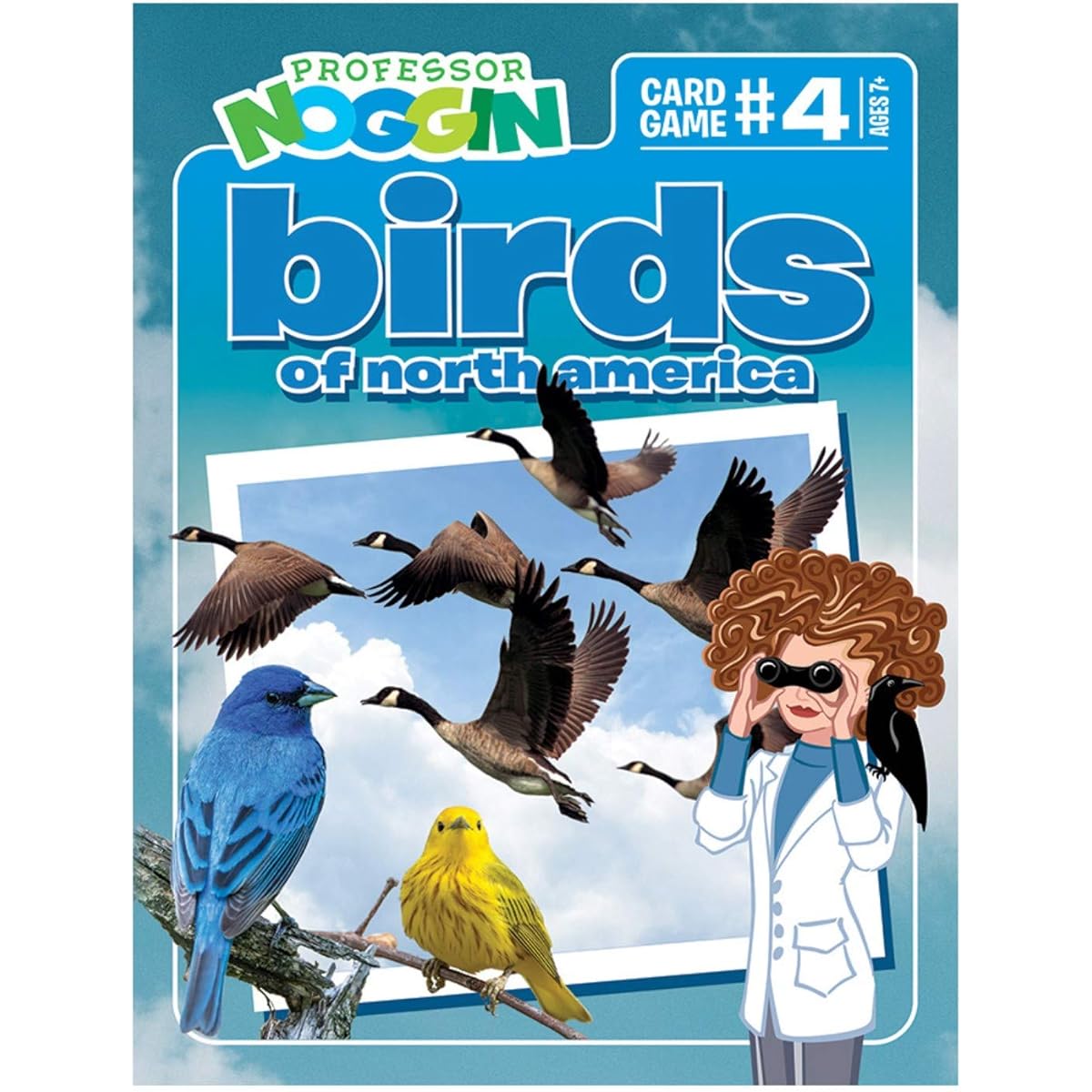 Professor Noggin's Birds of North America Trivia Card Game - Educational Based Card Game for Kids - Trivia True or False Multiple Choice - Ages 7+ - Includes 30 Cards