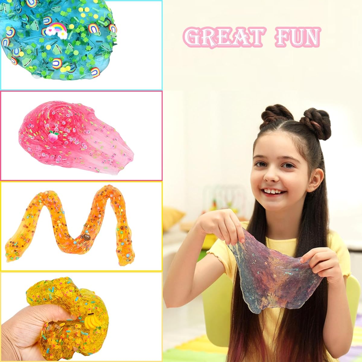 4-pack clear slime