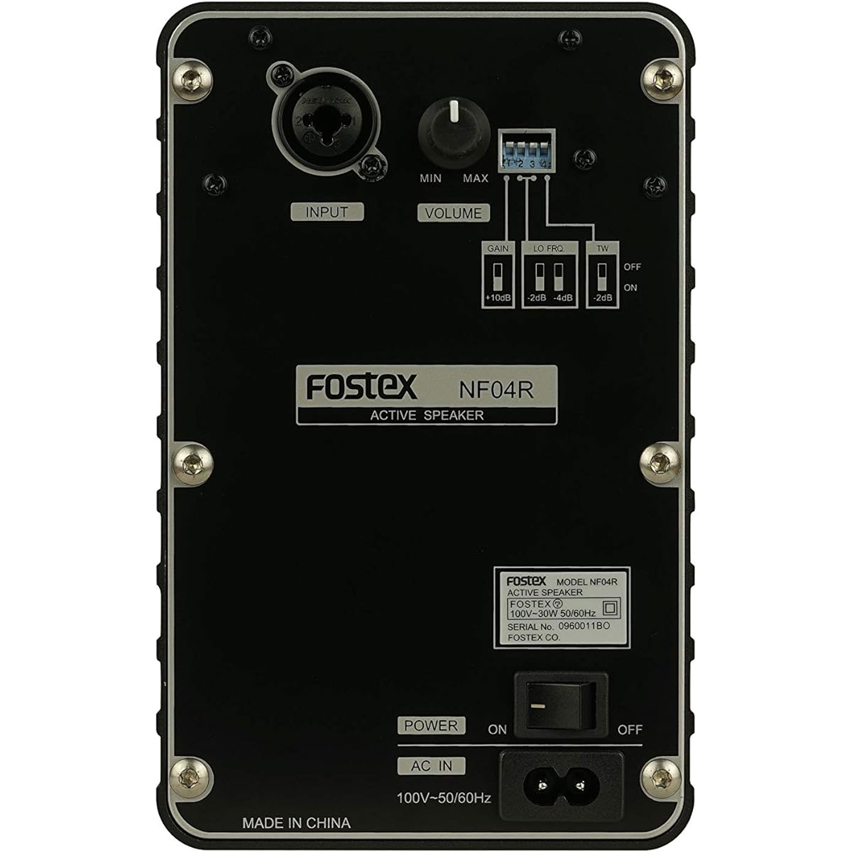 FOSTEX monitor speaker NF04R black
