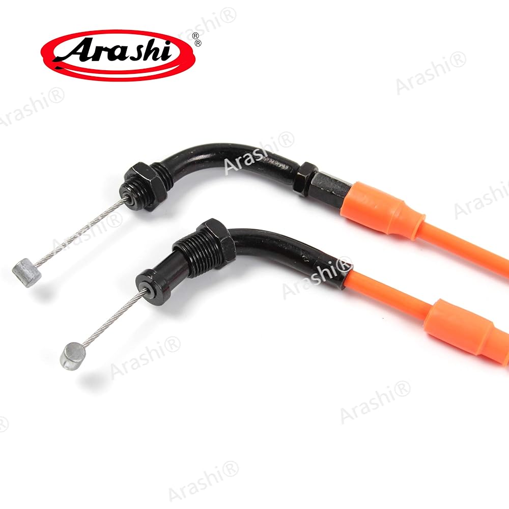 Arashi Throttle Cable and Clutch Cable Fits Honda CBR600RR 2007-2012 Motorcycle Replacement Accessories Orange