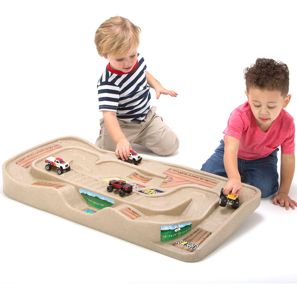 Simplay3 Carry & Go Vehicle Playset Height: 4" x Width: 17.5" x Length: 35.5" Brown 218020-01