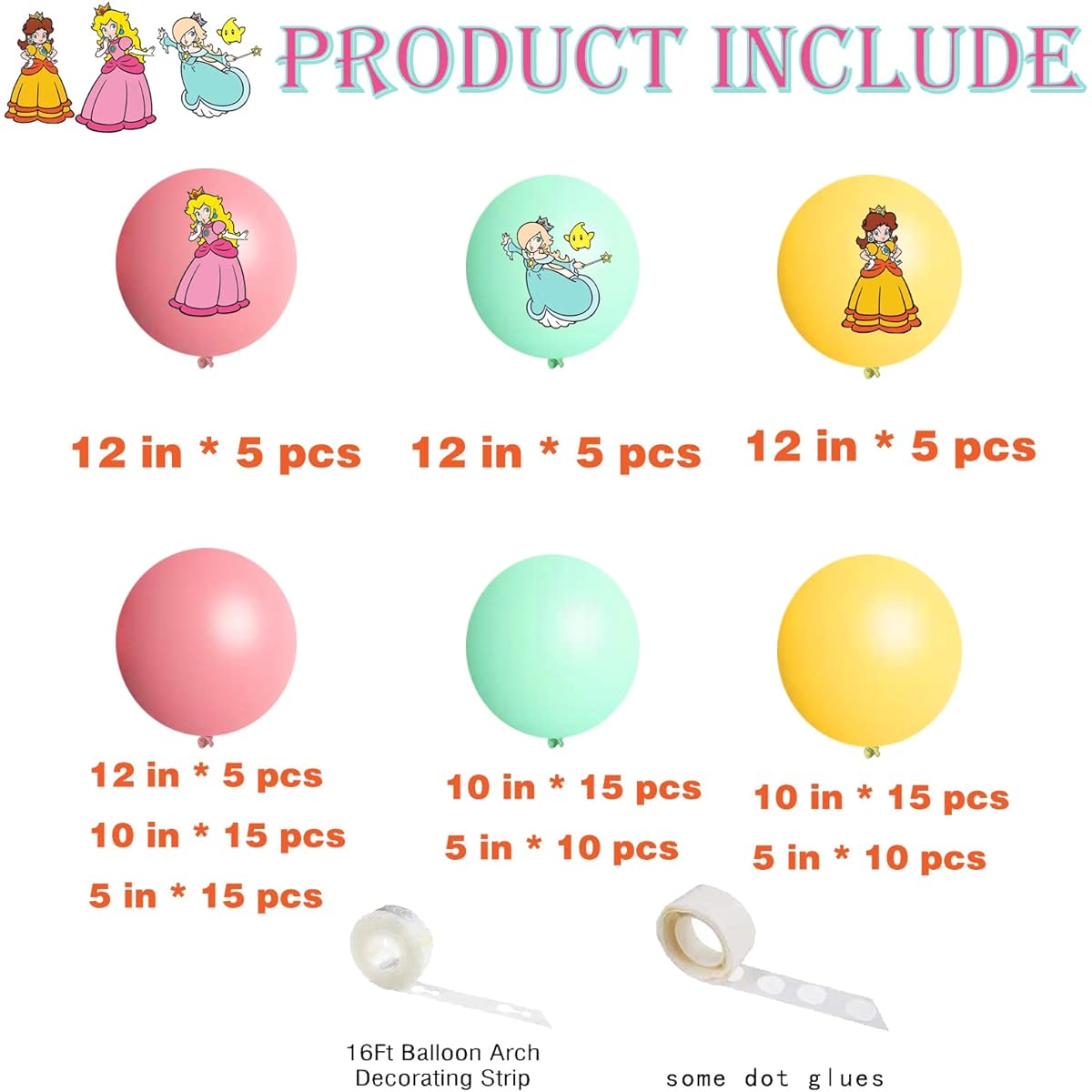 Pink Yellow Green Balloon
