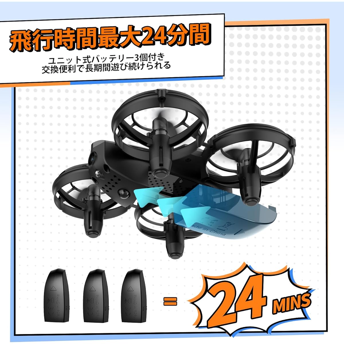inutes Flight Time, Indoor, Toy Drone, Altitude Maintenance, Headless Mode, One Key Take-off and Landing, Throwing Flight, Trajectory Flight Mode, Somersault, Circle Flight, High Speed Rotation, Celebration, Birthday, Gift, Domestically Certified, A24W