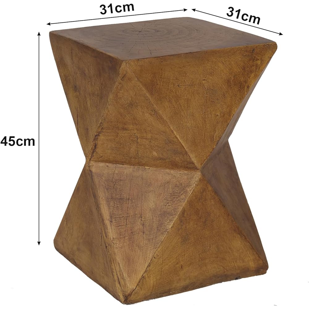 UNHO Side Table Slim Sofa Table Indoor/Outdoor Table Waterproof Cement Bedside Table Sofa Side Table Mini Table Stylish Compact